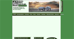 Desktop Screenshot of khamarhinosanctuary.org.bw