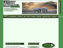 Tablet Screenshot of khamarhinosanctuary.org.bw